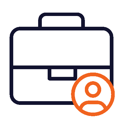 Moving Briefcase with User Icon