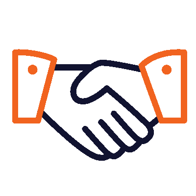 Moving Handshake Icon